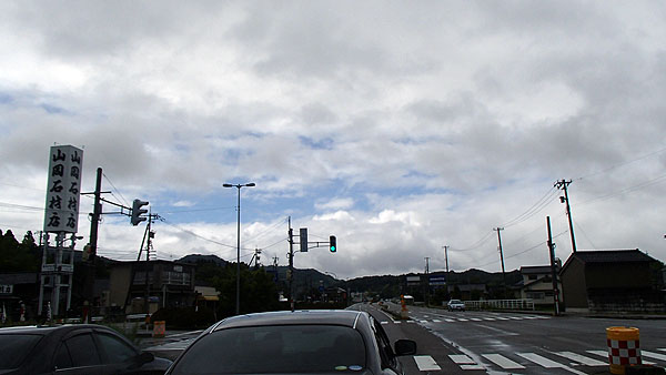 国道８号線に入る手前